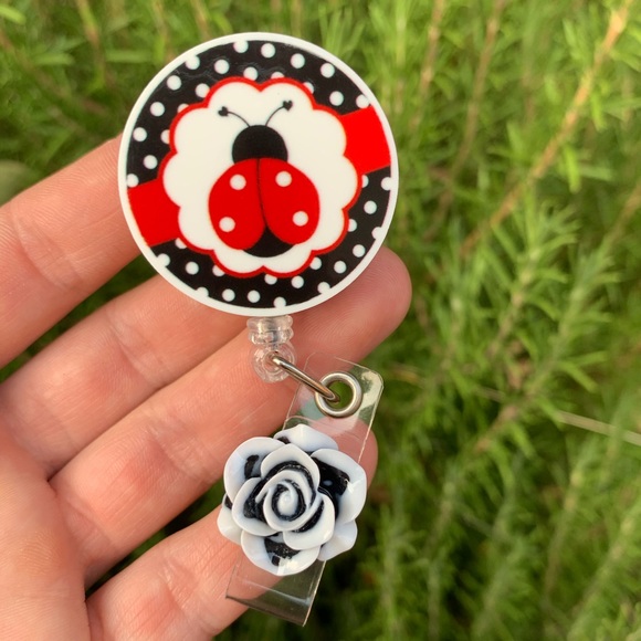 LadyBug Badge Holder - Picture 1 of 4